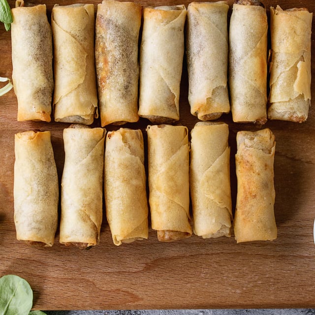Vegetable Spring Rolls (Dozen).